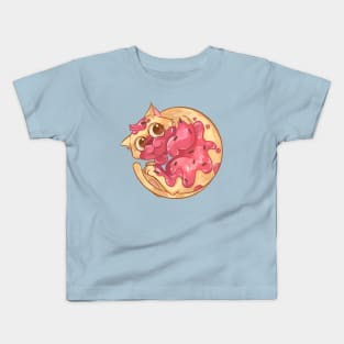 Strawberry Donut Cat Kids T-Shirt